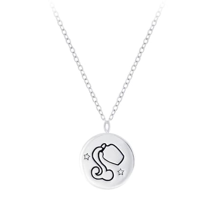 Joy|S - Zilveren sterrenbeeld Aquarius Waterman hanger met ketting