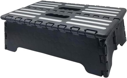 Opvouwbare Kruk - Stapelkrukje Hulp - Huis & Tuin - Antislip Ontwerp - 38 cm - Wit