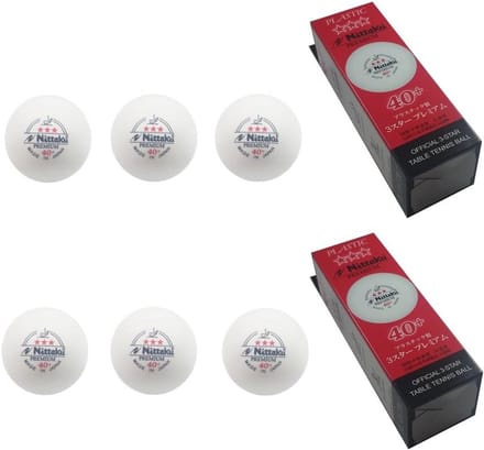 Tafeltennisballen 3-Ster Premium 40+ Plastic Bal (ITTF Goedgekeurd)