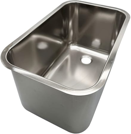 Gastronorm spoelbak van roestvrij staal - 50 x 30 x 30 cm