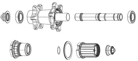 Zipp 202 Lagers Zilver