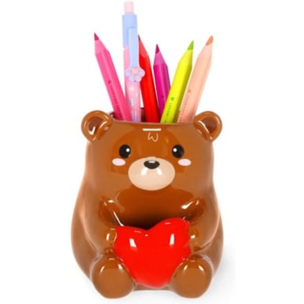 Legami pennenhouder keramiek - teddy bear - desk friends