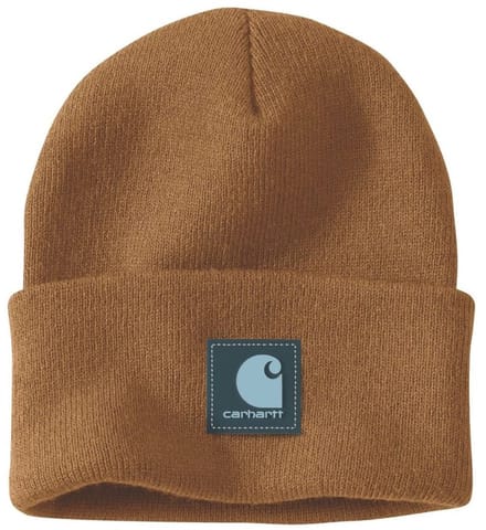Carhartt Beanie met rubberen patch en horloge 106920