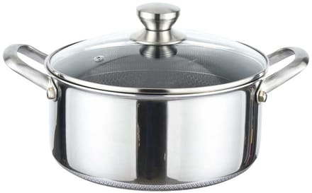 Cheffinger Braadpan met Deksel - 32cm - RVS - Honingraat - Inductie