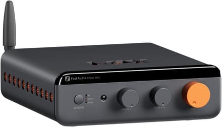 Fosi Audio BT20A MAX 48V Bluetooth Versterker – 2x300W – HiFi Klasse D – Bluetooth 5.0 – Inclusief 48V Voeding