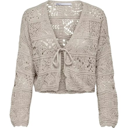 Gecropst vest van katoenmix model 'BEACH LIFE'