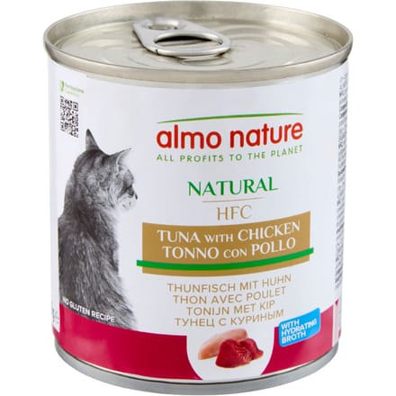 12x280g Tonijn & Kip Almo Nature Classic Kattenvoer
