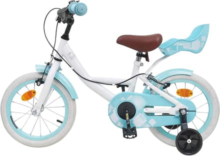Kinderfiets - Loopfiets 14 inch - Eerste Fietsavonturen - Stalen Frame - 14 inch - Wit