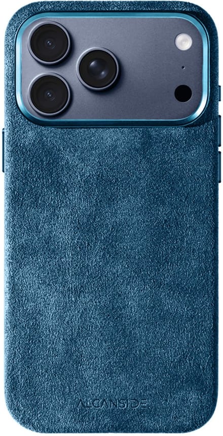 iPhone Alcantara Case - Ocean Blue