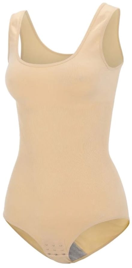 Bodysuit - Shapewear - Corrigerend ondergoed - Maat M/L - Shaper - Corrigerende body dames - Elastisch - Beige - Jonyx