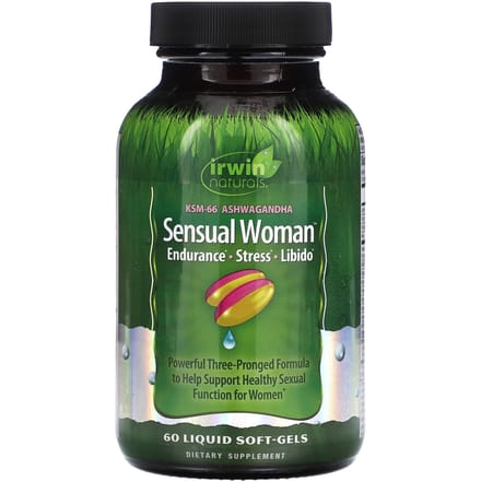 Sensuele Vrouw, Uithoudingsvermogen, Stress, Libido, Vloeibare Softgels 60