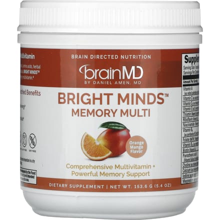 Bright Minds™ Memory Multi, Sinaasappel Mango Smaak, 153.6G(5.4oz)