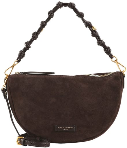 GIANNI CHIARINI Leren schoudertas Cleo Shoulder Bag Moka bruine