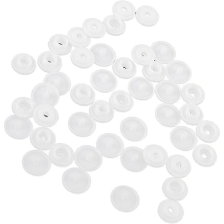 1000 Sets Onschadelijke Hars Drukknoop Set Kinderkleding Dekbedovertrek Knoop Geperst(Witte T3) wit
