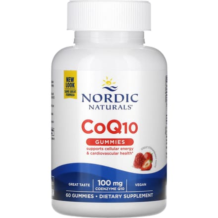 Nordic Naturals, CoQ10, aardbei, 100 mg, 60 gummies