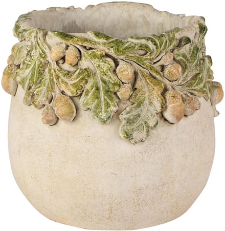 Dekoratief | Bloempot 'Pine Tree', cement, 15x15x13cm | A265019