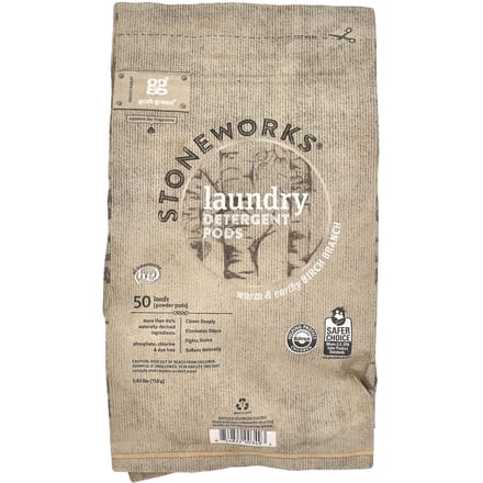 Stoneworks®, Wasmiddel Pods, Berkentak, 50 Wasbeurten, 750G (1,65 pond) beige