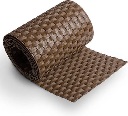 Balkonscherm - Walnoot bruin - 500 cm lang - 90 cm hoog - Weerbestendig - Privacy