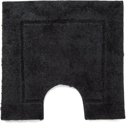Casilin Orlando Luxe WC-mat - 59 x 59 cm - Met uitsparing - Zwart