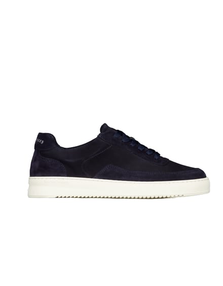 Filling Pieces 122610301353 Sneakers Donkerblauw Mondo Suede Grain