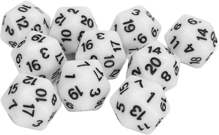 Cosensi - Dailygoods - Set van 10 Polyhedrale Dobbelstenen voor Rollenspellen