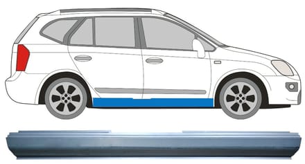 Reparatie dorpel voor Kia Carens 2006-2013 / Rechts