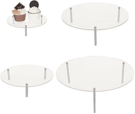 Solidchoice - Dailygoody - Taartstandaard - Acryl - Stapelbaar - Rond - Dessert