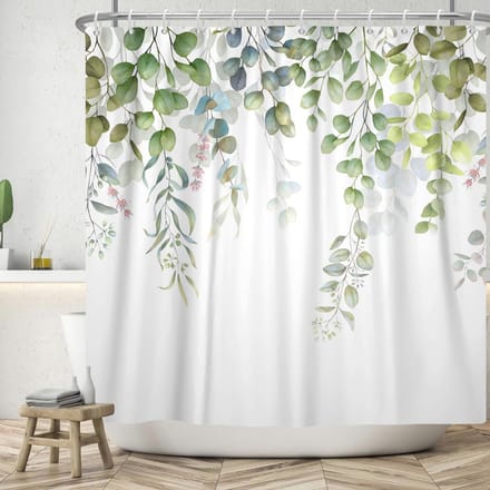 Omgoods - Eucalyptus Bladeren Douchegordijn 180 x 180 cm