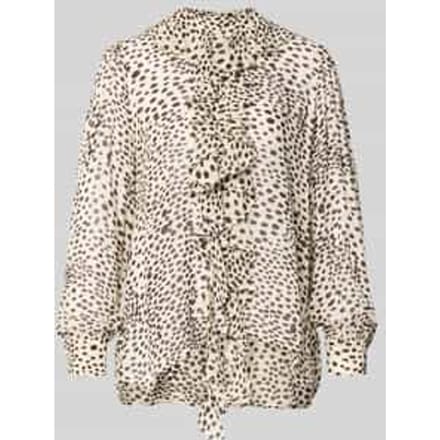 Relaxed fit blouse van pure viscose model 'Canapa'
