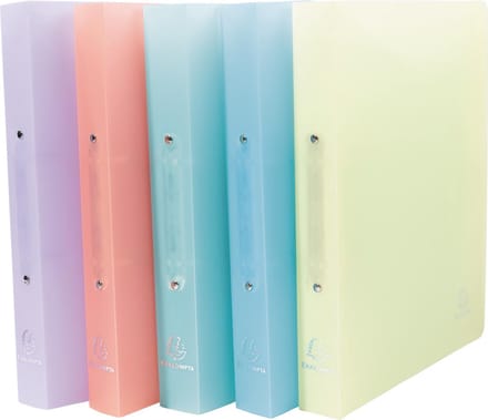 Exacompta ringmap Chromaline ft A4 maxi, 2 ringen van 3 cm, geassorteerde pastelkleuren 5 stuks