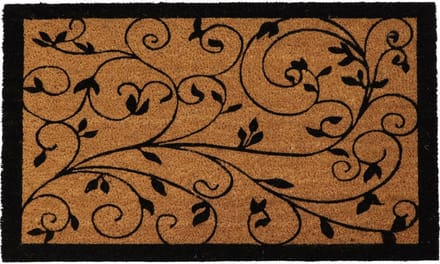 Luance Warm Welcome Deurmat - anti slip - rechthoek - planten print - 75 x 45 cm - buiten - schoonloopmat