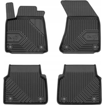 FROGUM No.77 Automatten - Geschikt voor AUDI A8 D4 (2009-2017) - 4-delig - TPE Rubber - Zwart