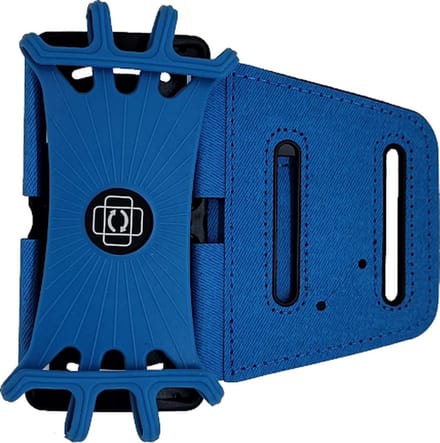 Ulanax® | Universeel verstelbaar sportband - Hardlooparmband - Telefoonhouder - Blauw |