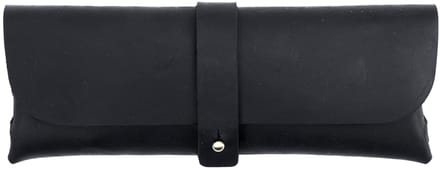 Leren Etui van Top-Grain Rundleer – Voor 20+ Pennen – Minimalistisch Design - Black