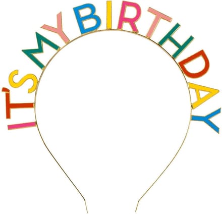 TALKING TABLES - It's My Birthday haarband voor volwassenen