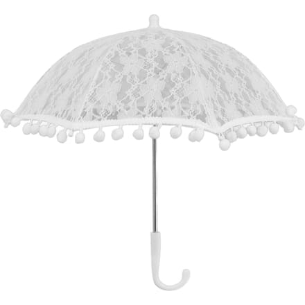 Witte Kant Paraplu Vintage Bruiloft Bruids Kant Parasol Kinderfoto Kostuum Kant Paraplu voor white