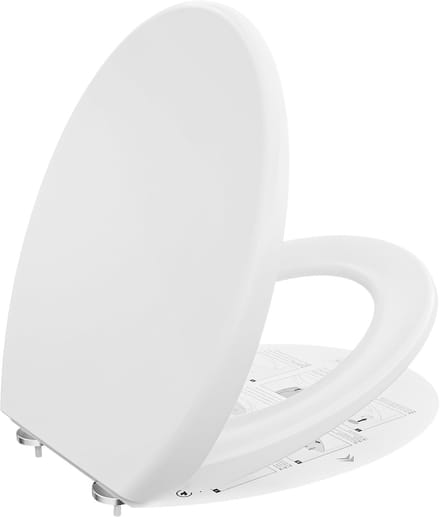 Sofetiy Max WC bril O-vorm - Toiletbril Softclose - Antibacterieel wit Duroplast - Easy Clean