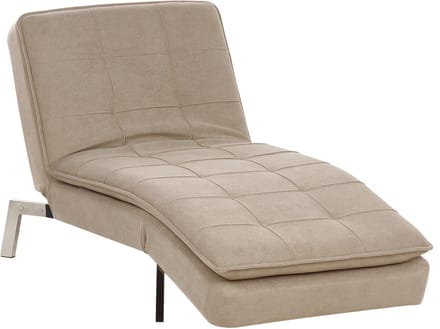 BELIANI LOIRET - Chaise longue - Beige - Symmetrisch - Polyester