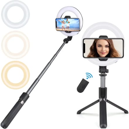 Lichtgevende selfie met afstandsbediening Platyne