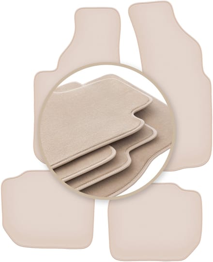 PREMIUM beige vloermatten voor: Audi V8 sedan 1988-1993