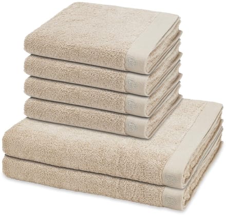 Ross Sonstiges 4 X handdoek 2 X douchehanddoek - in set 6 pack Doubleface Stripes
