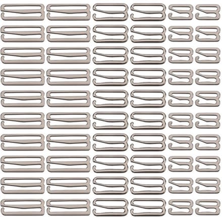Allecto - Metalen Beha Riem Haken - 60 Stuks - Verstelbare Sluiting