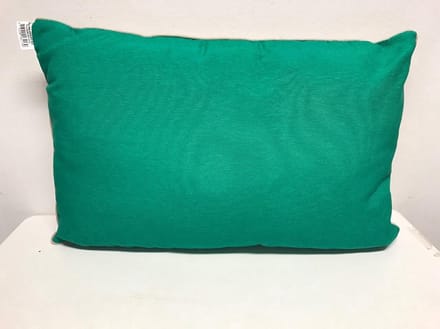Madison sierkussen 60x40 cm Emerald groen/ecru duo