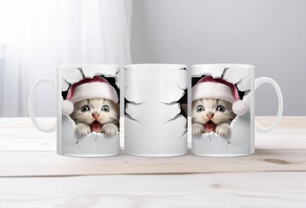 Koffiemok kerst 3D Hondje