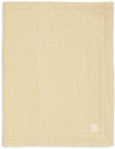 Jollein Baby Deken Wieg - 75x100cm - Hydrofiel - Jacquard - Vanilla
