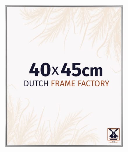 Fotolijst 40x45 cm - Kunststof - Zilver Hoogglans - Easy