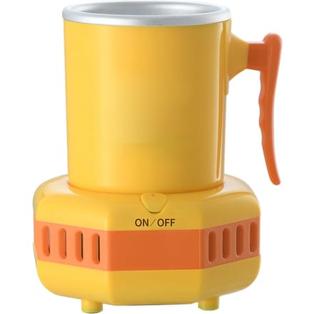 Snelle Koelbeker Draagbaar Geel Eend Patroon Antislip Handvat Desktop Mini Drankkoeler voor Cooling Cup with Adapter and Base yellow