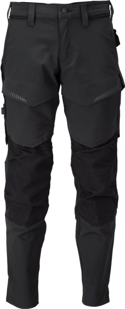 Mascot Customized Broek met kniezakken 22379-311 - Zwart - C44 - 82