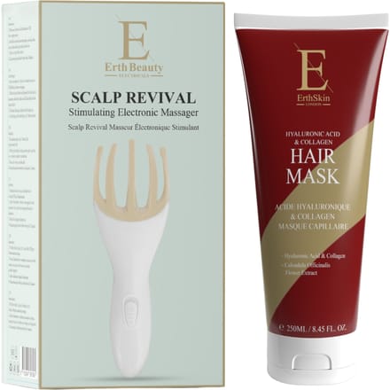 Hyaluronzuur & Collageen Haarmasker 250 ml + Elektrische Hoofdhuidmassager