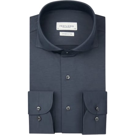 Profuomo  Lange Mouw Overhemden Blauw Ppwh30026